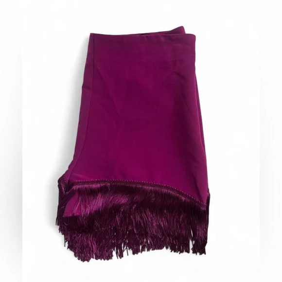 Sincerely Jules high-rise pink fringe shorts - Picture 5 of 6